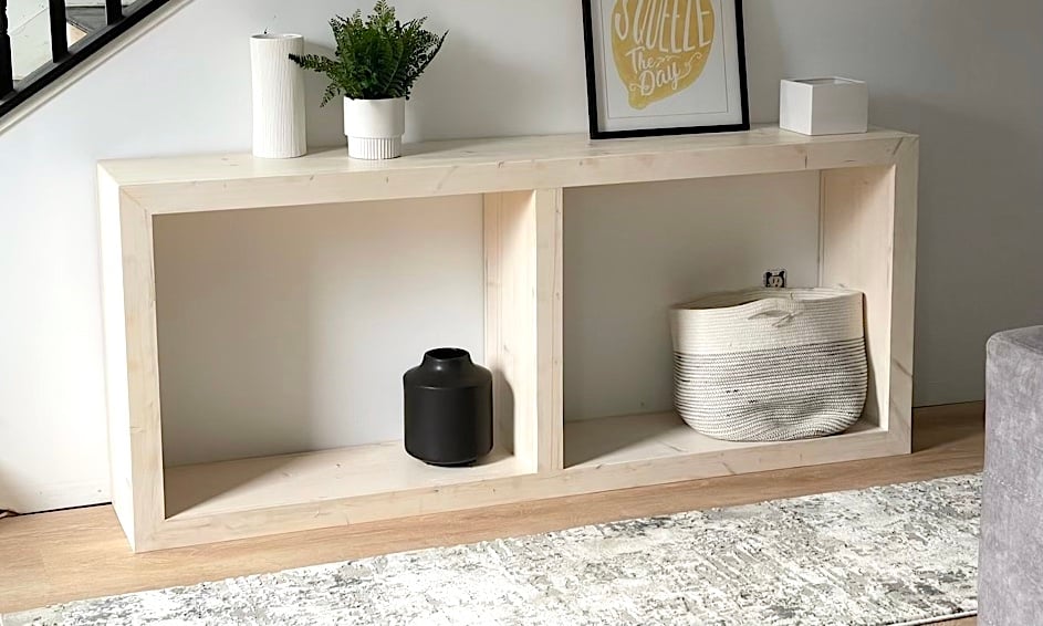 Ana white online console table x